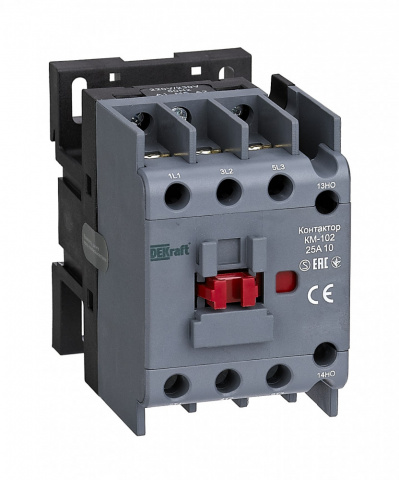 Контактор 110VAC 25А 1НЗ КМ-102 22096DEK DEKraft