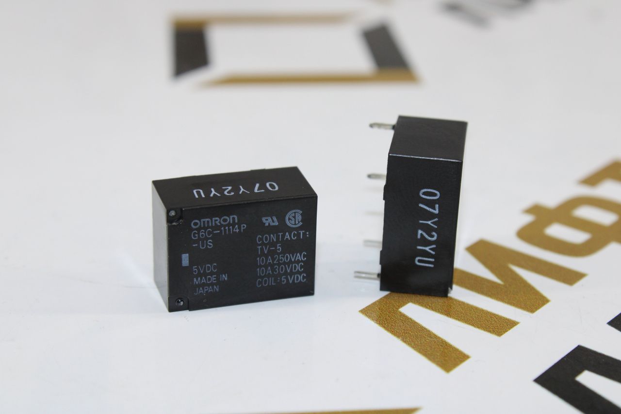 Реле электромеханическое 5VDC G6C-1114P-US-DC5 OMRON