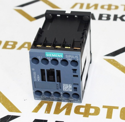 Контактор 110VAC 12А 1НО 3RT2017-1AF01 Siemens