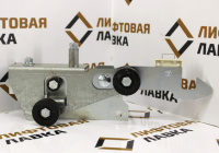 Замок дверей шахты левый 0411Е.06.05.090-01 L=30мм (центральное открывание) Ecomaks ЩЛЗ