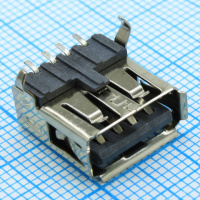 Разьем (розетка) USB тип А прямая на плату L-KLS1-181C-B KLS