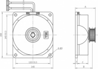 Электродвигатель привода дверей PM5182025 OPR800 Vega