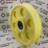 Блок отводной 435х5х10 пластик с подшипниками ZAA263P4 OTIS