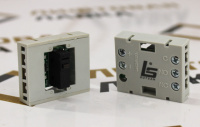 Модуль кнопочный красная подсветка (без толкателя) NO/NC F6 BUT-SAN
