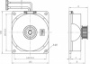 Электродвигатель привода дверей PM5182025 OPR800 Vega