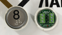 Модуль кнопочный VEGA Venus "8" красная подсветка (разъем MLEP)