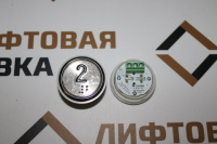 Модуль кнопочный круглый красная подсветка код брайля "2" A4N49744$05 EA2406S-D-R-02 ЩЛЗ