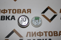 Модуль кнопочный круглый красная подсветка код брайля "10" A4N49744$05 EA2406S-D-R-10 ЩЛЗ