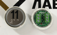 Модуль кнопочный VEGA Venus "11" красная подсветка (разъем MLEP)